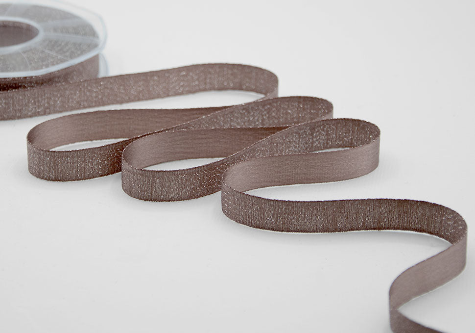 raso boutique lamè 16 mm vinaccia chiaro