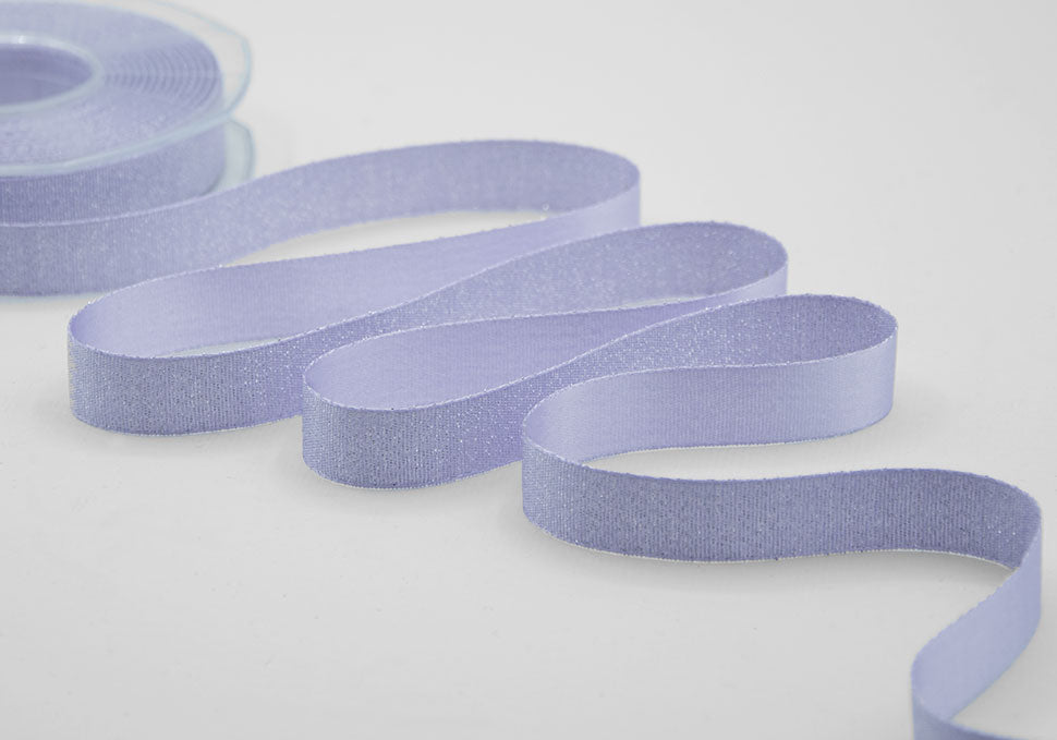 raso boutique lamè 16 mm lilla