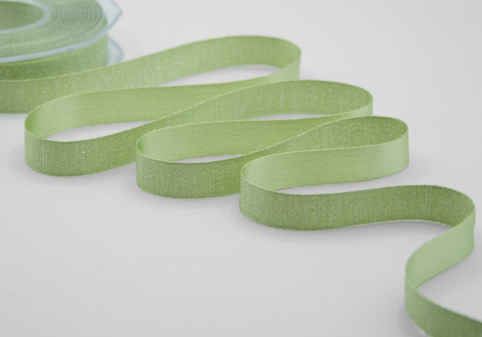 raso boutique lamè 16 mm verde prato