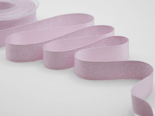 raso boutique lamè 25 mm rosa baby