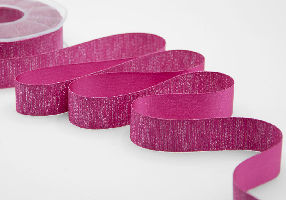raso boutique lamè 25 mm fuxia peonia