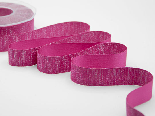 raso boutique lamè 25 mm fucsia peonia