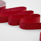 raso boutique lamè 25 mm rosso