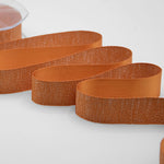 raso boutique lamè 25 mm arancio pesca