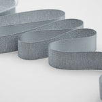 raso boutique lamè 25 mm grigio scuro