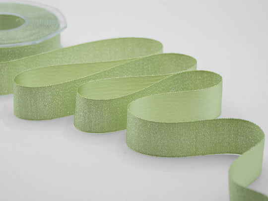 raso boutique lamè 25 mm verde prato