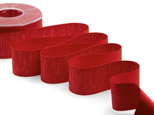 raso boutique lamè 40 mm rosso