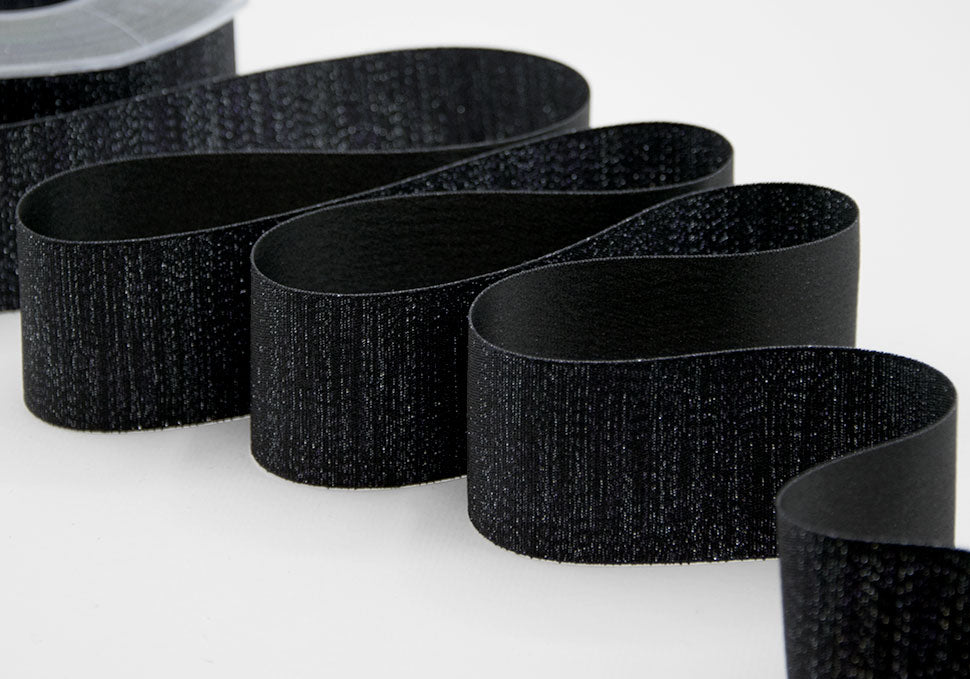 raso boutique lamè 40 mm nero