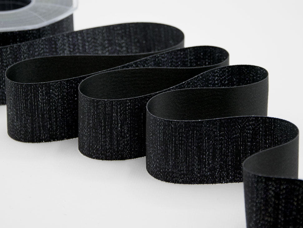 raso boutique lamè 40 mm nero
