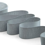 raso boutique lamè 40 mm grigio scuro