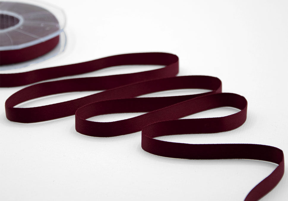 doppio raso opaco 10 mm bordeaux