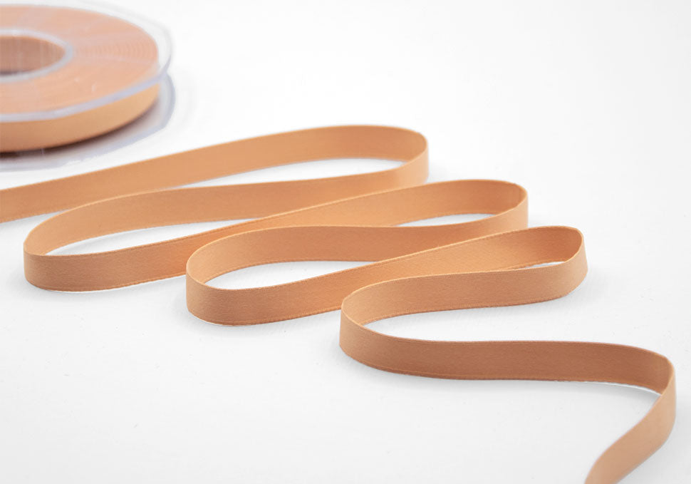 doppio raso opaco 10 mm arancio albicocca