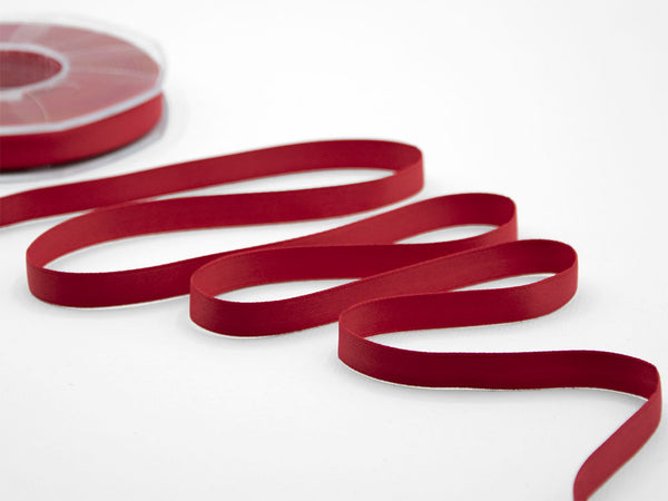 Double opaque satin 10 mm red