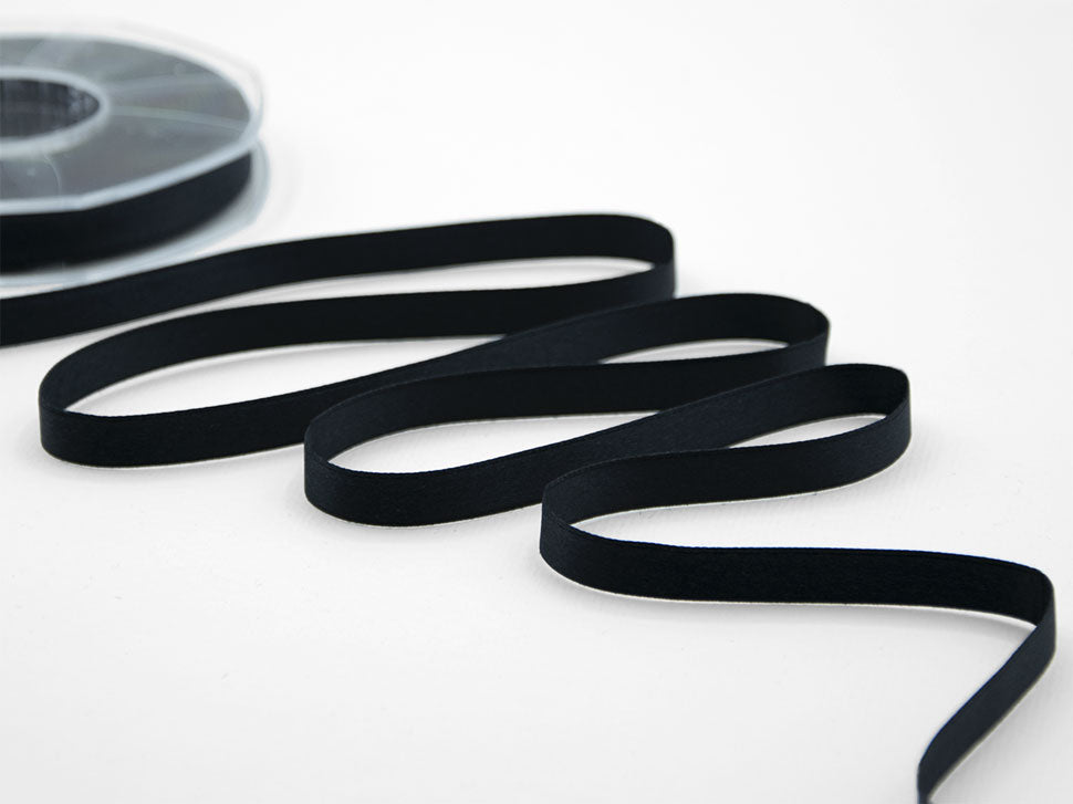 doppio raso opaco 10 mm nero