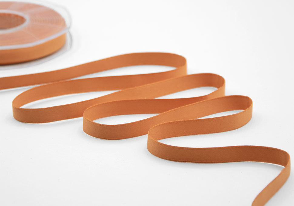 doppio raso opaco 10 mm arancio pesca