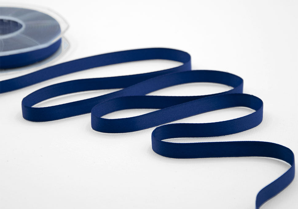 doppio raso opaco 10 mm blu scuro