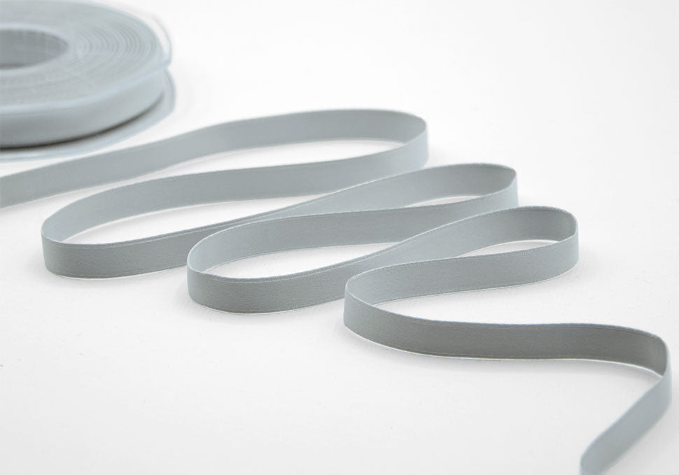 doppio raso opaco 10 mm grigio perla