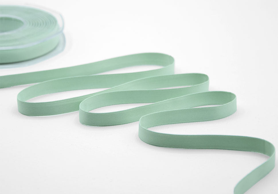 doppio raso opaco 10 mm verde mare