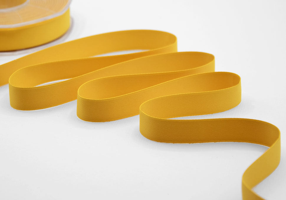 doppio raso opaco 15 mm giallo sole