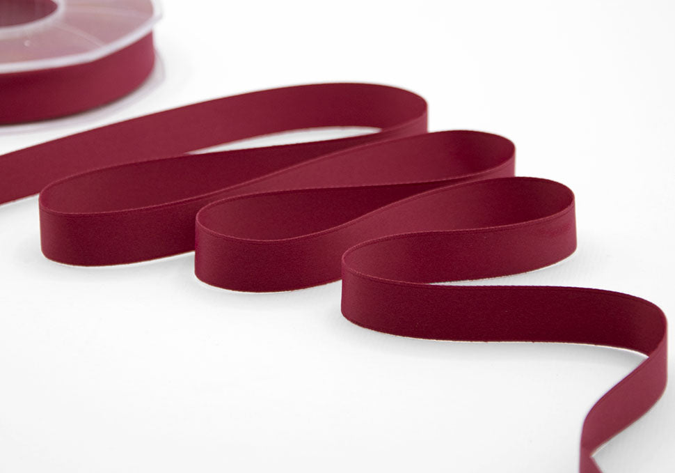 doppio raso opaco 15 mm bordeaux