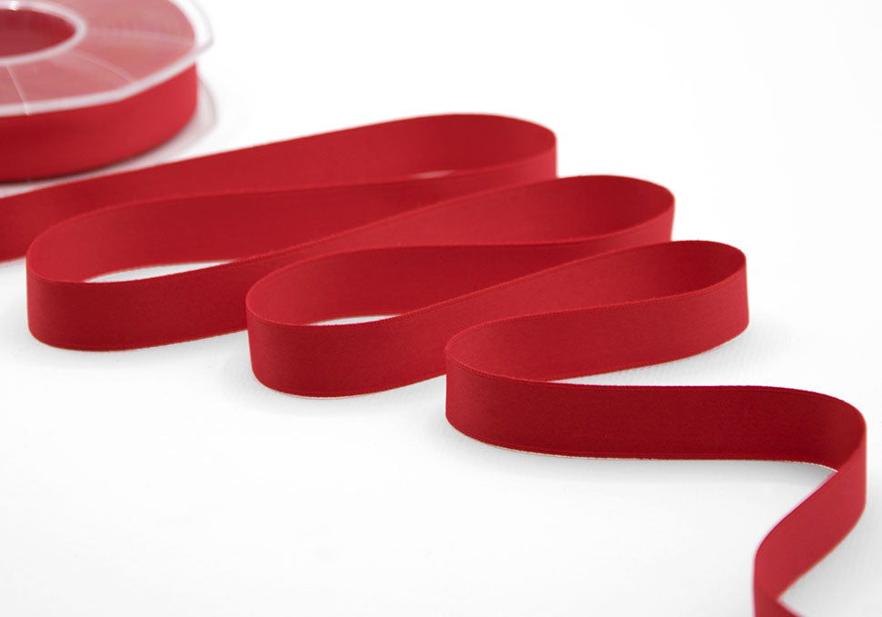 doppio raso opaco 15 mm rosso