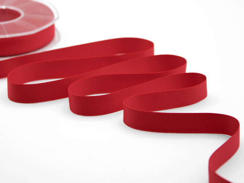 Doppio Raso Opaco 15 mm Rosso