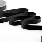 doppio raso opaco 15 mm nero