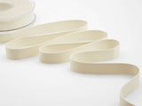 Double opaque satin 15 mm ivory
