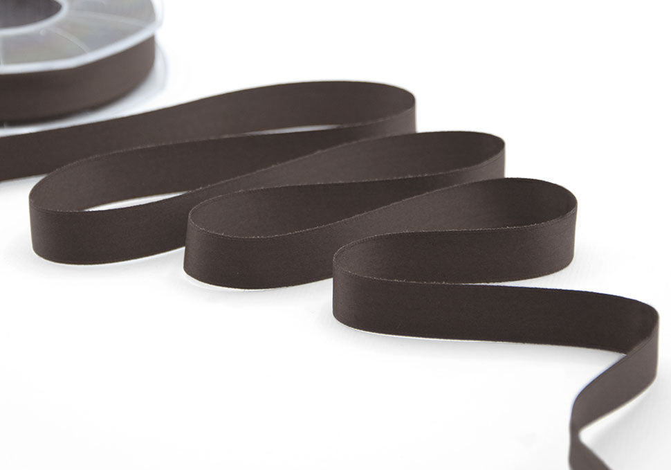 doppio raso opaco 15 mm cacao