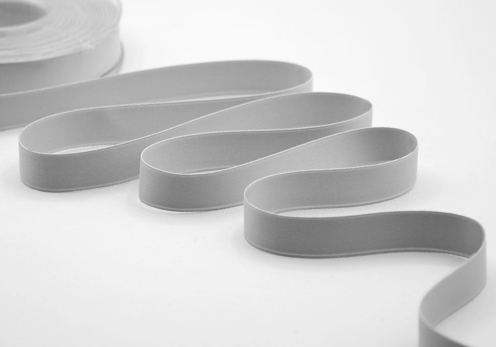 doppio raso opaco 15 mm grigio perla