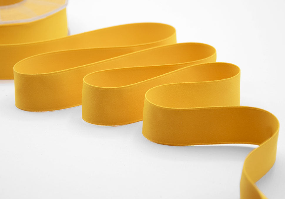 doppio raso opaco 25 mm giallo sole