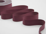 Double matte 25 mm bordeaux satin
