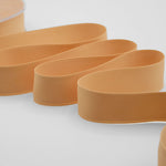 doppio raso opaco 25 mm arancio albicocca