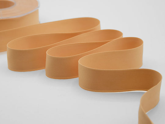 doppio raso opaco 25 mm arancio albicocca