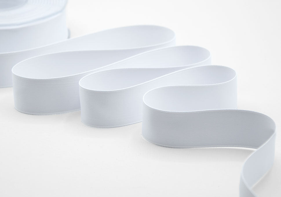 doppio raso opaco 25 mm bianco ottico