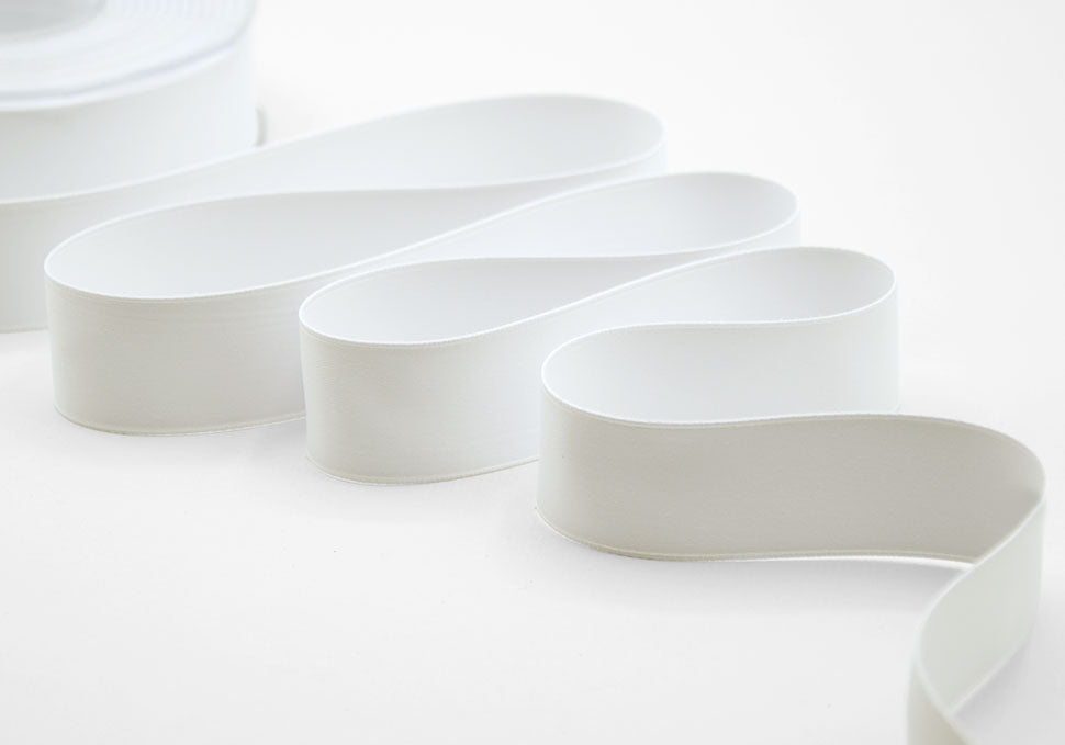 doppio raso opaco 25 mm bianco naturale