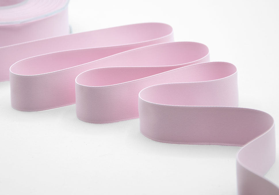 doppio raso opaco 25 mm rosa baby