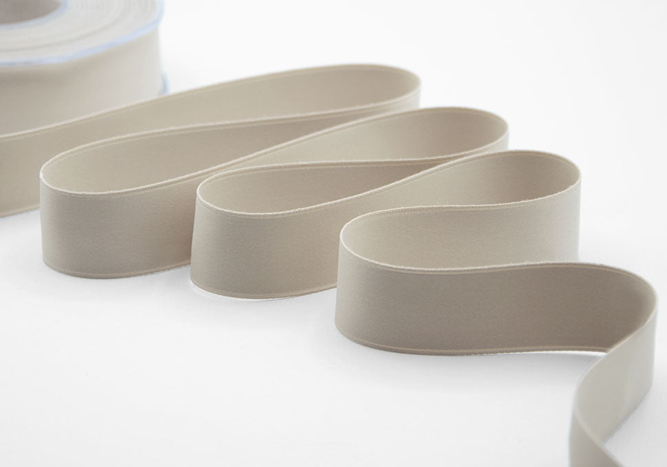 doppio raso opaco 25 mm beige