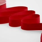 doppio raso opaco 25 mm rosso