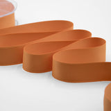 doppio raso opaco 25 mm arancio pesca