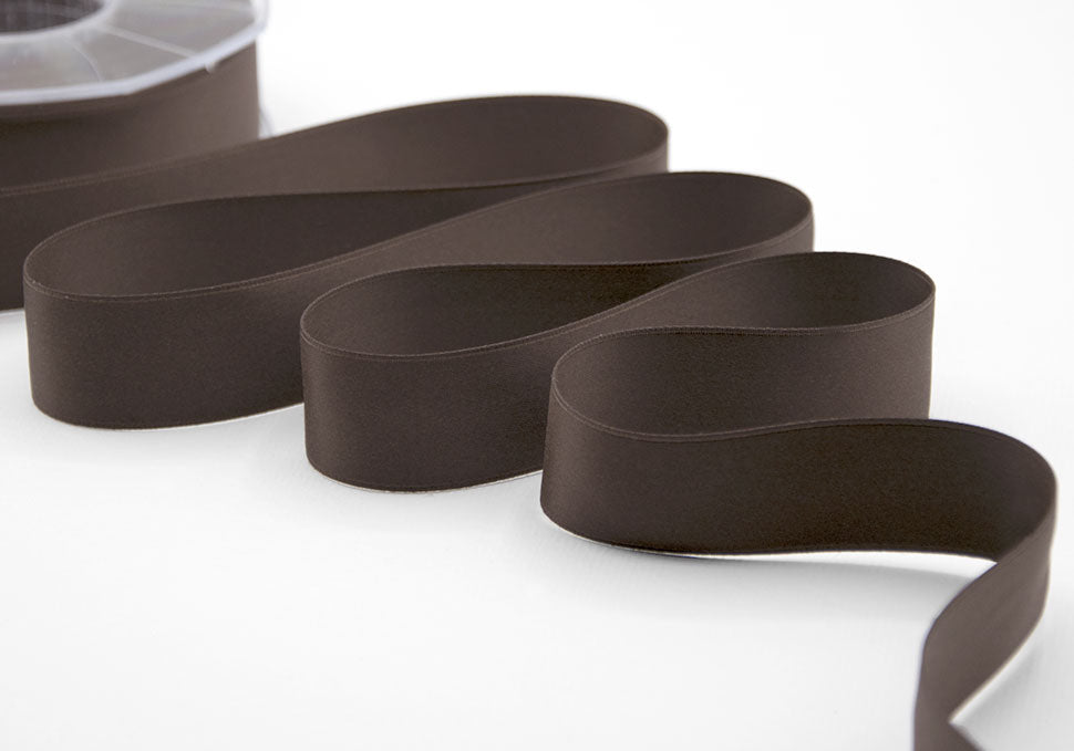 doppio raso opaco 25 mm cacao