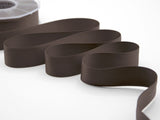 Satin opaque de 25 mm de cacao