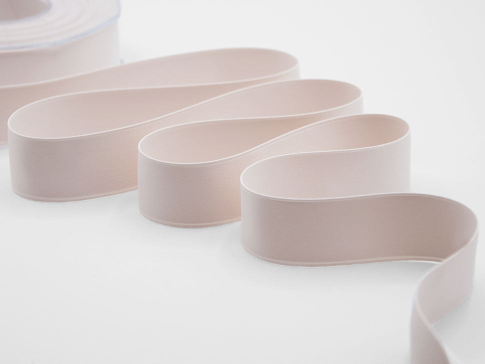 doppio raso opaco 25 mm rosa cipria