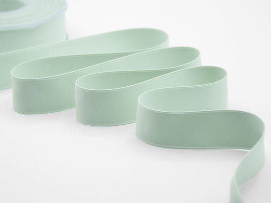 doppio raso opaco 25 mm verde mare