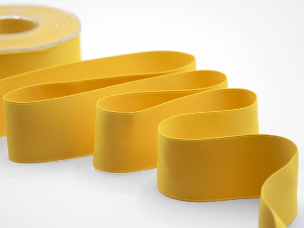 doppio raso opaco 40 mm giallo sole