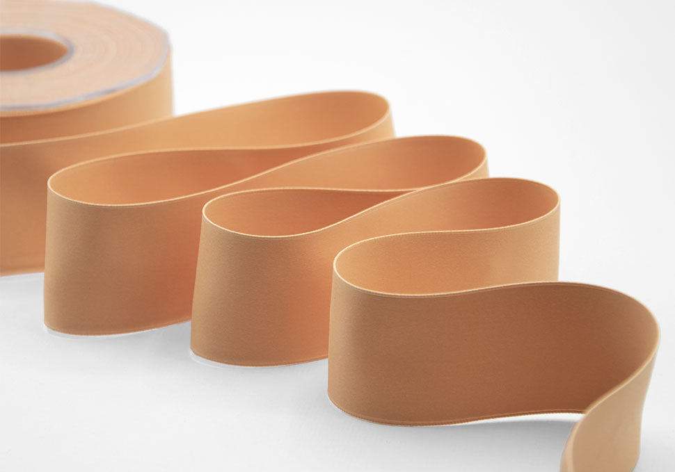 doppio raso opaco 40 mm arancio albicocca