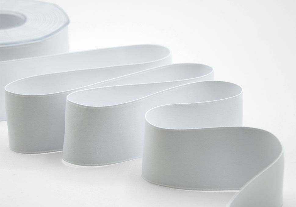 doppio raso opaco 40 mm bianco ottico