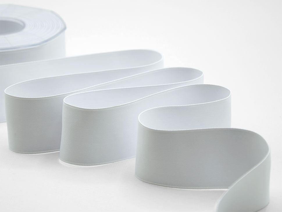 doppio raso opaco 40 mm bianco ottico