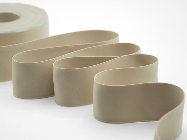 40 mm beige double matte satin