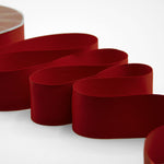 doppio raso opaco 40 mm rosso